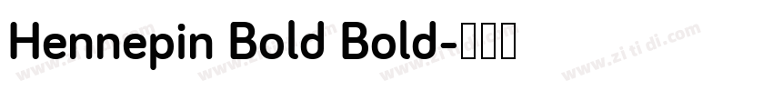 Hennepin Bold Bold字体转换